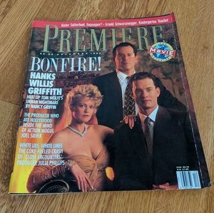 Premiere Magazine Bruce Willis Tom Hanks Melanie Griffith December 1990 ads